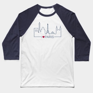 I love Paris Baseball T-Shirt